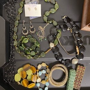 Assorted costume jewelry